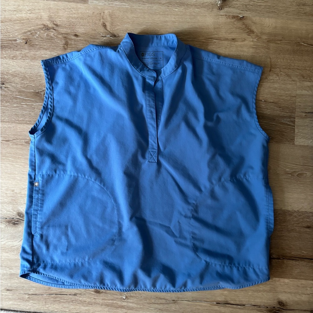 Blue Sleeveless Top figs